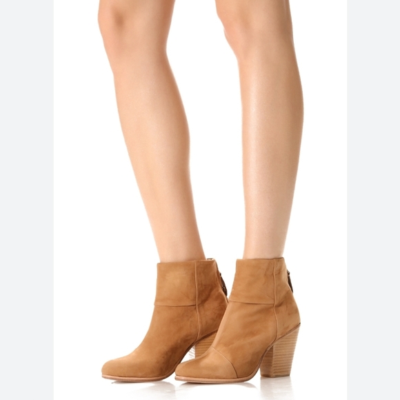 Rag & Bone Newbury Tan Suede Ankle Booties size 41